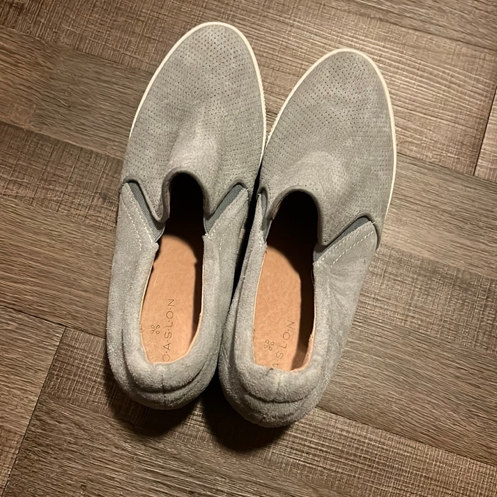 Caslon Allie Wedge, Grey Suede, Sz 7.5